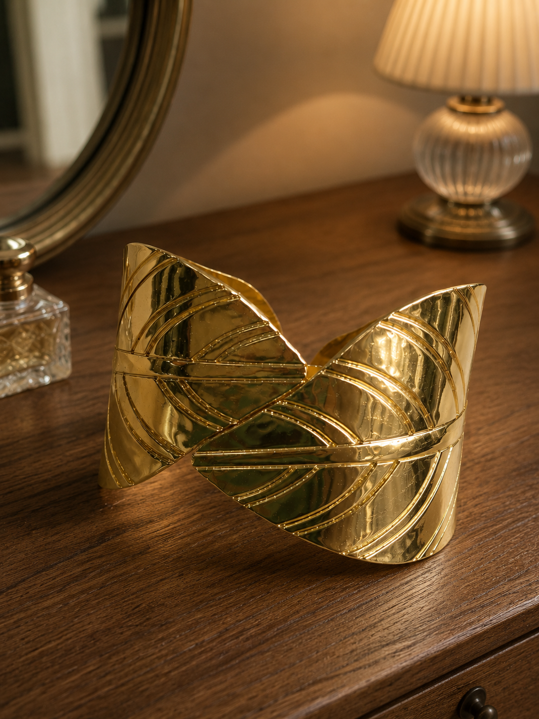 Aurelia Leaf Cuff Bracelet