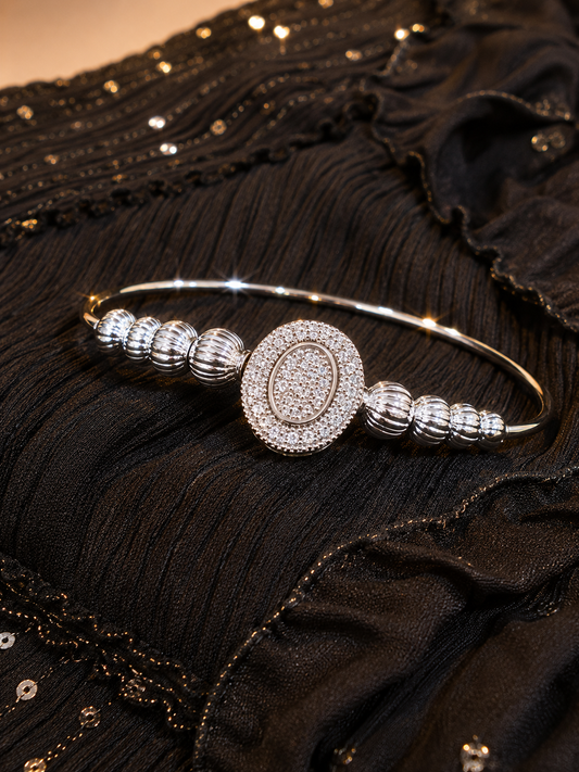 Celestial Spark Oval Crystal Bracelet