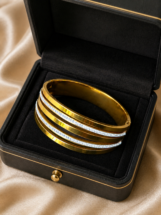Auric Crystal Gold Bracelet