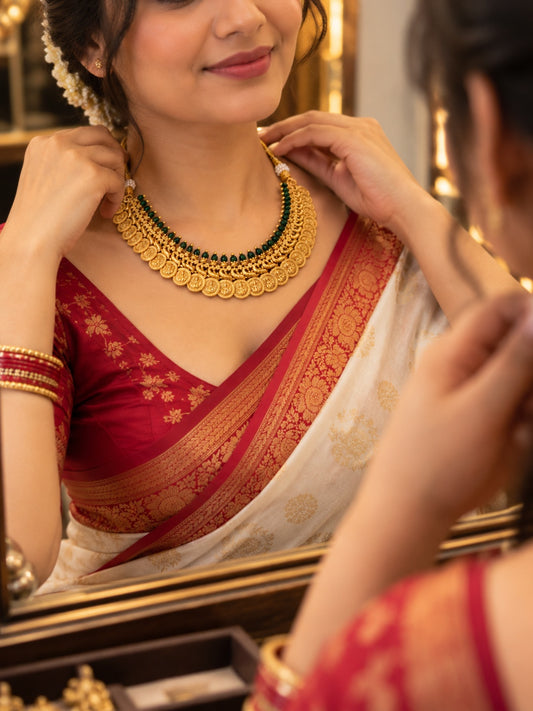 Swarique Tanvika Kasu Mala Choker (Without Earrings)