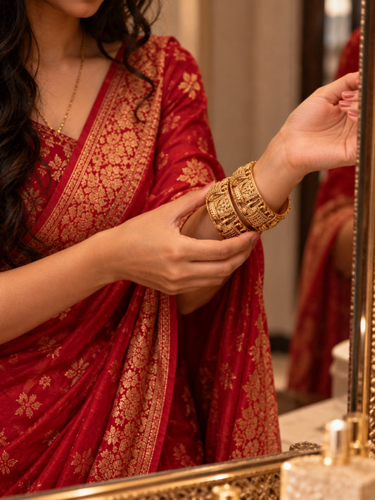 Swarique Gajraj Vaibhav Bangles (Set of 2)