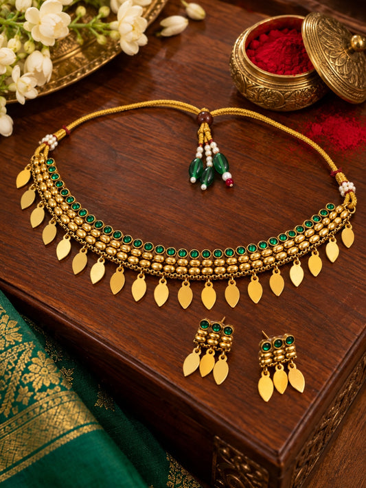 Swarique Kanakmala Traditional Choker Set