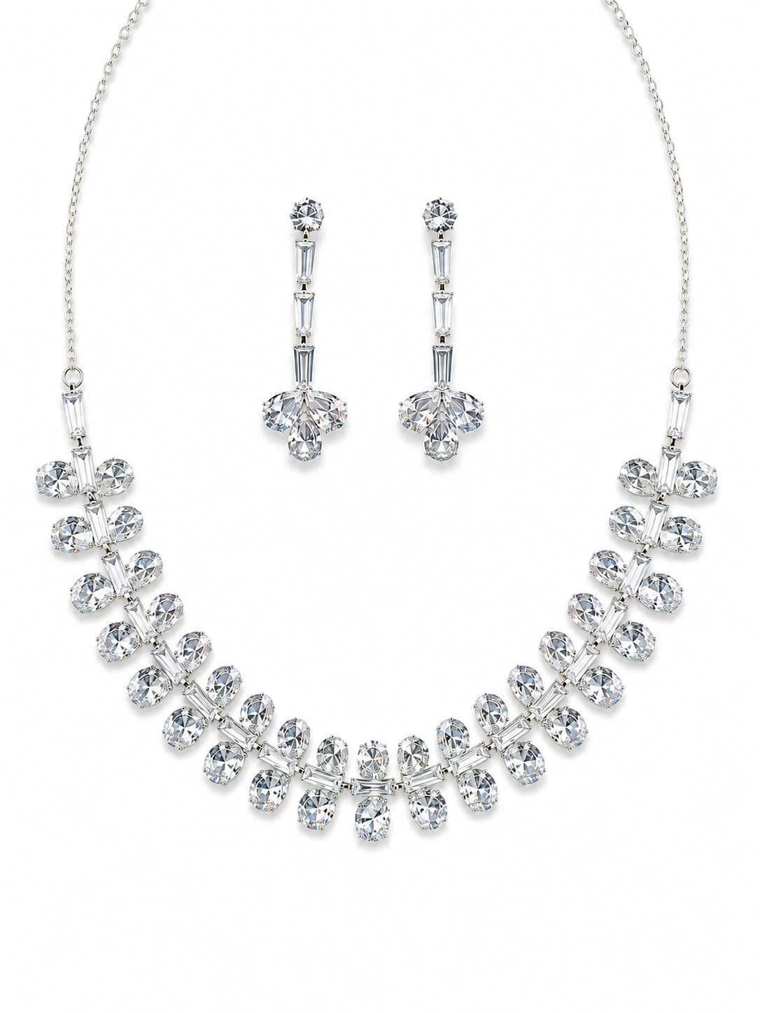 Celeste Dewdrop Crystal Necklace Set