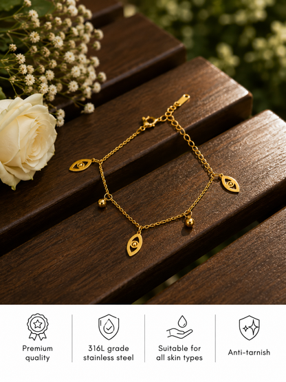 Swarique Drishti Evil Eye Charm Anklet