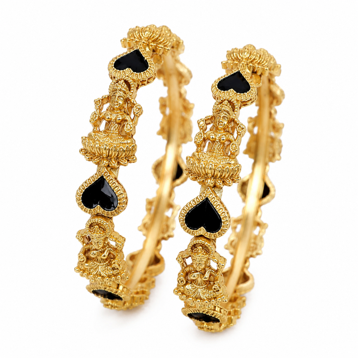 Swarique Shree Shakti Temple Bangle (Set of 2)
