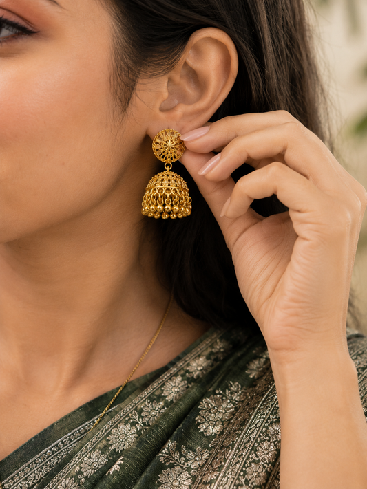 Swarique Pushpika Jhumka Earrings