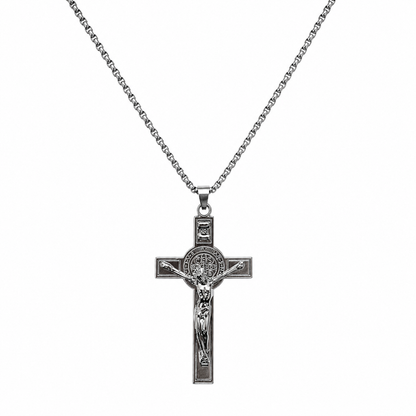 Swarique Jesus Christ Crucifix Pendant Chain for Men