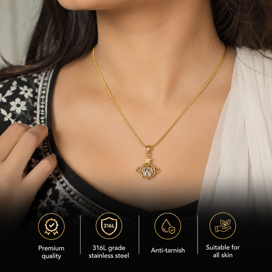 Swarique Nakshatra Jyoti Pendant Necklace