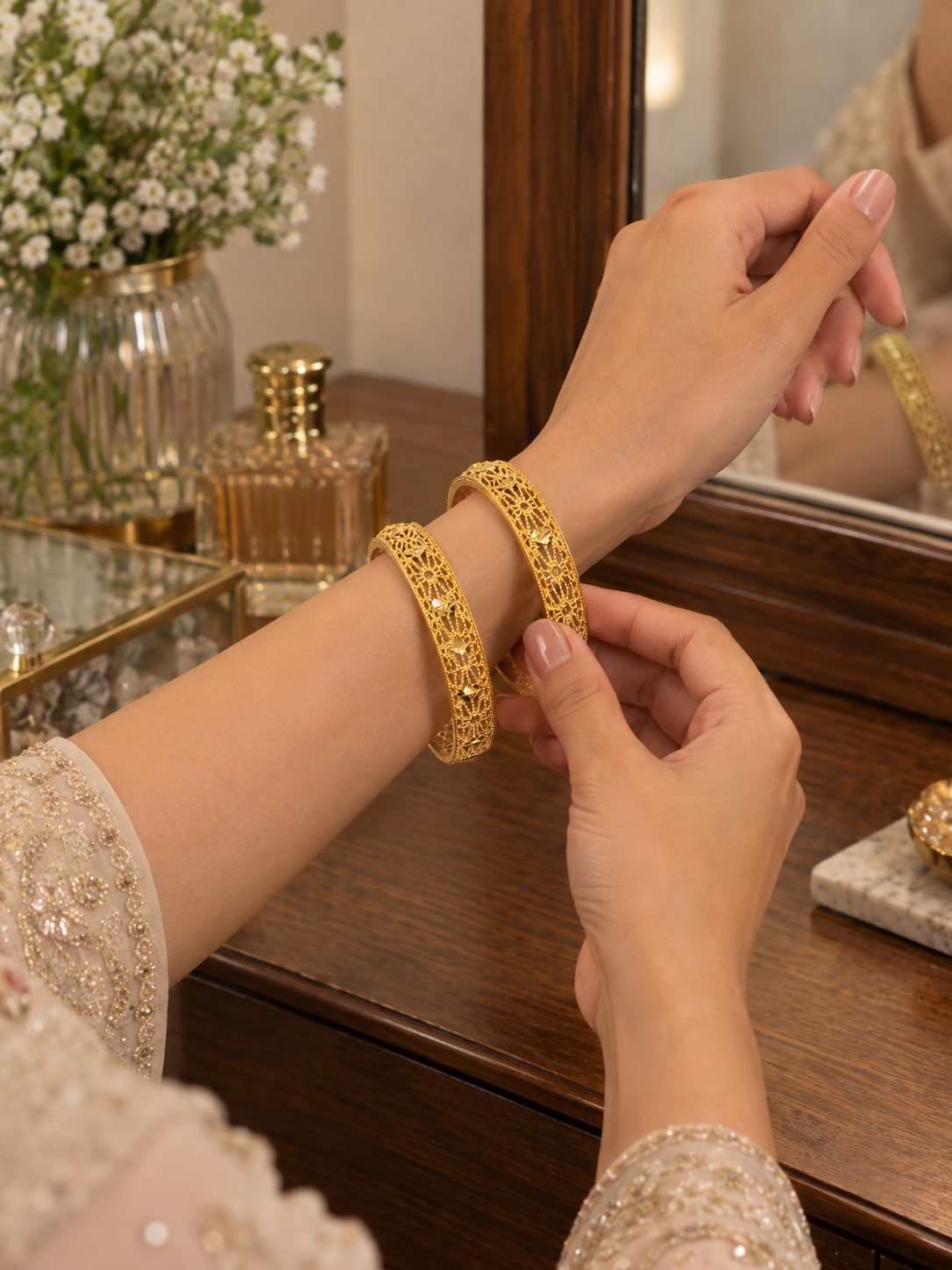 Swarique Pushpika Bangle (Set of 4)
