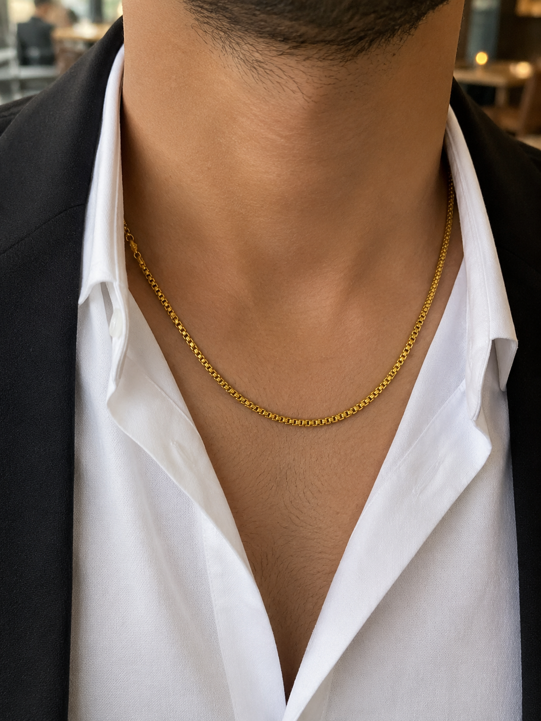 Royal Mesh 1 gm Gold Chain for Men