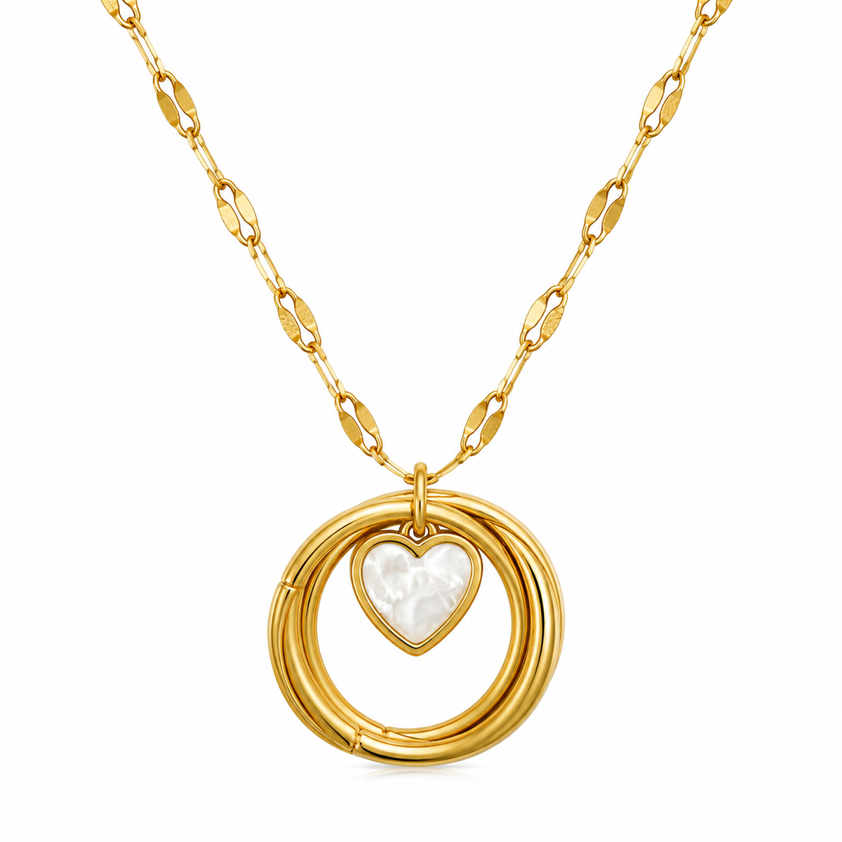 Swarique Manika Heart Ring Pendant Necklace