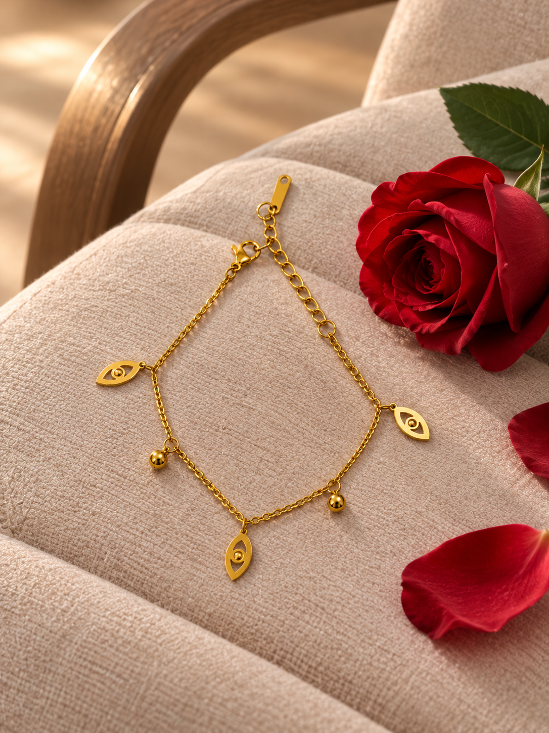 Swarique Drishti Evil Eye Charm Anklet