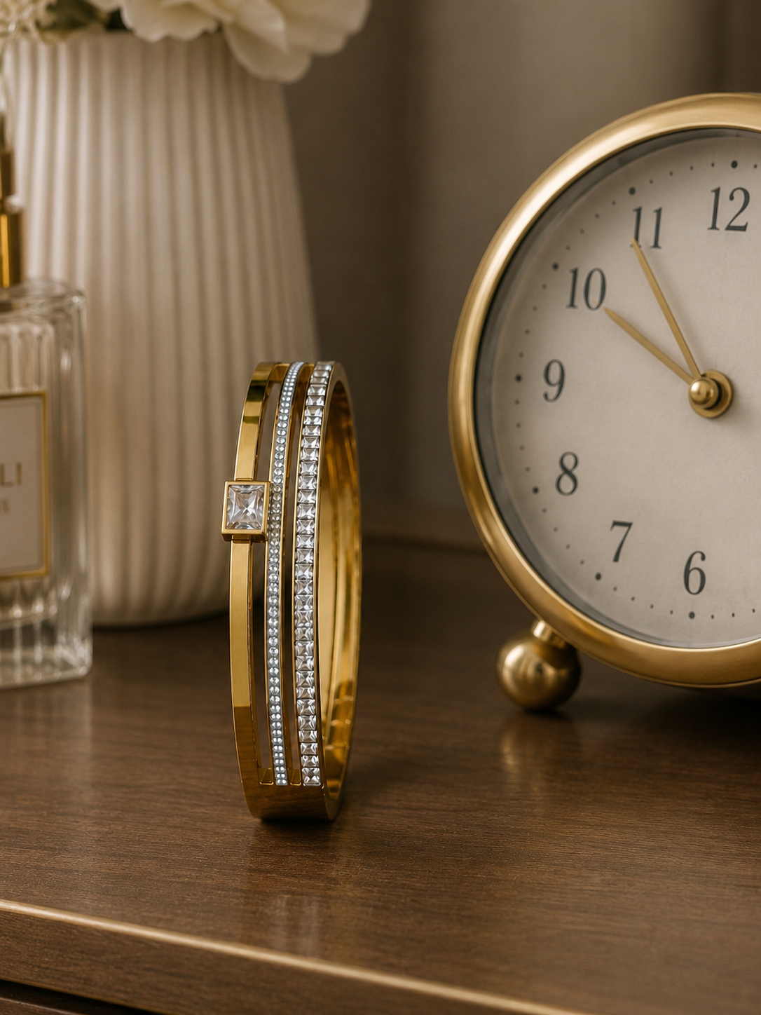 Swarique Navika Crystal Stack Bracelet