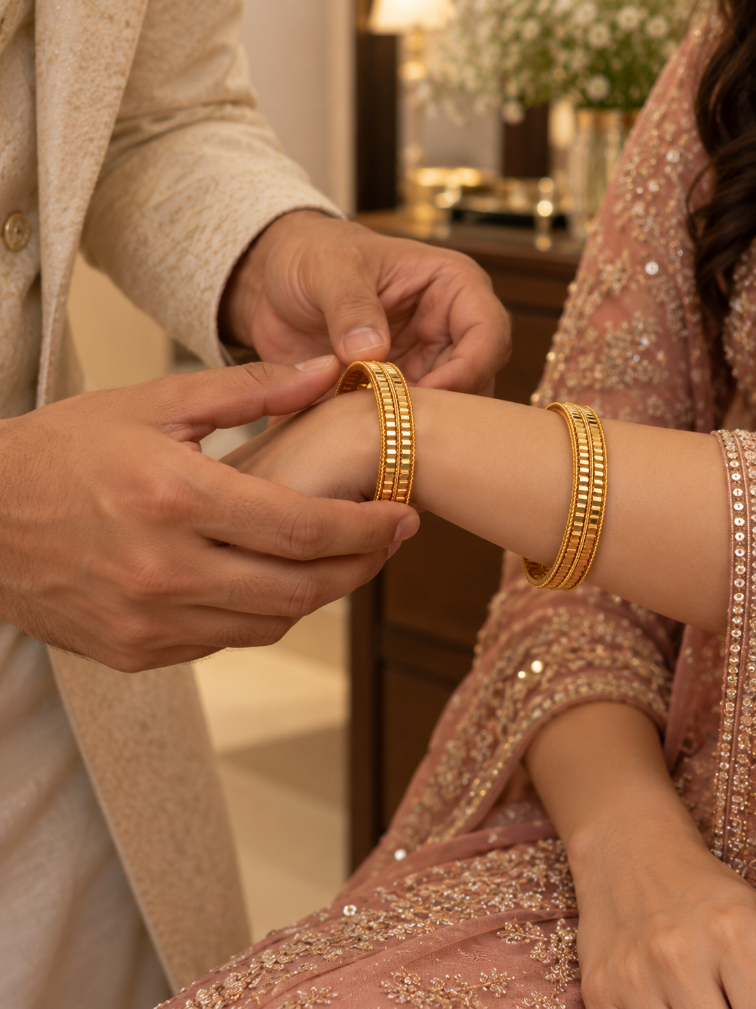 Swarique Ridhima Kanchan Bangle (Set of 2)
