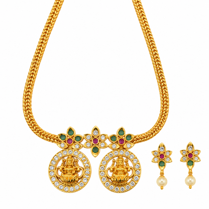 Swarique Veda Lakshmi Necklace Set