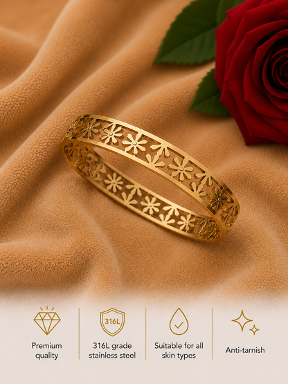 Swarique Pushprekha Floral Cutwork Bracelet
