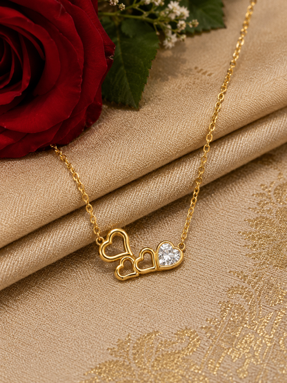 Forever Hearts Crystal Necklace