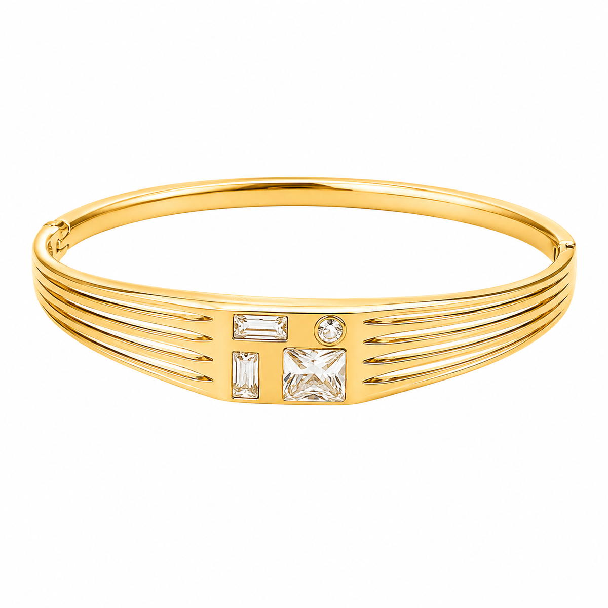 Swarique Crystal Luxe Geometric Bracelet