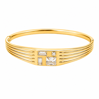 Swarique Crystal Luxe Geometric Bracelet