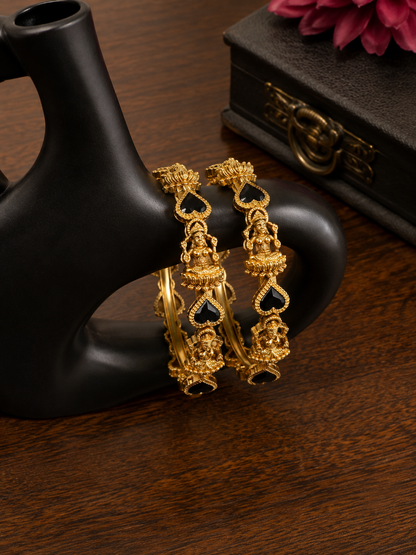 Swarique Shree Shakti Temple Bangle (Set of 2)