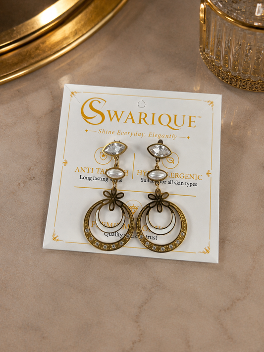 Swarique Noor Crystal Drop Earrings