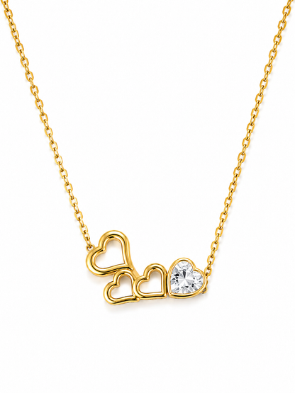Forever Hearts Crystal Necklace