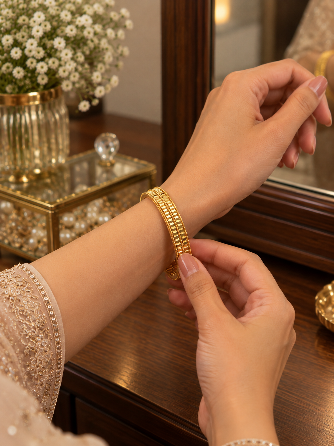 Swarique Ridhima Kanchan Bangle (Set of 2)