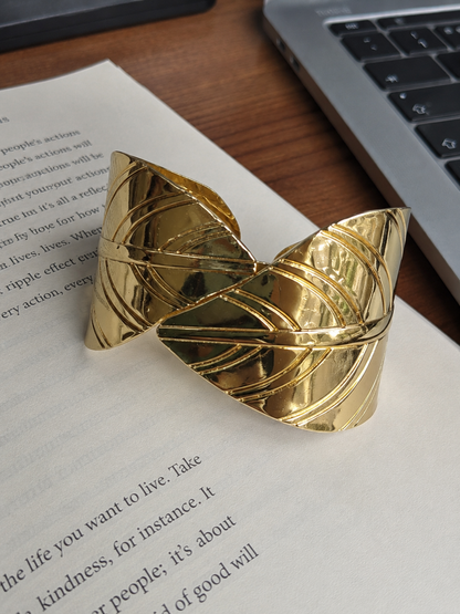 Aurelia Leaf Cuff Bracelet