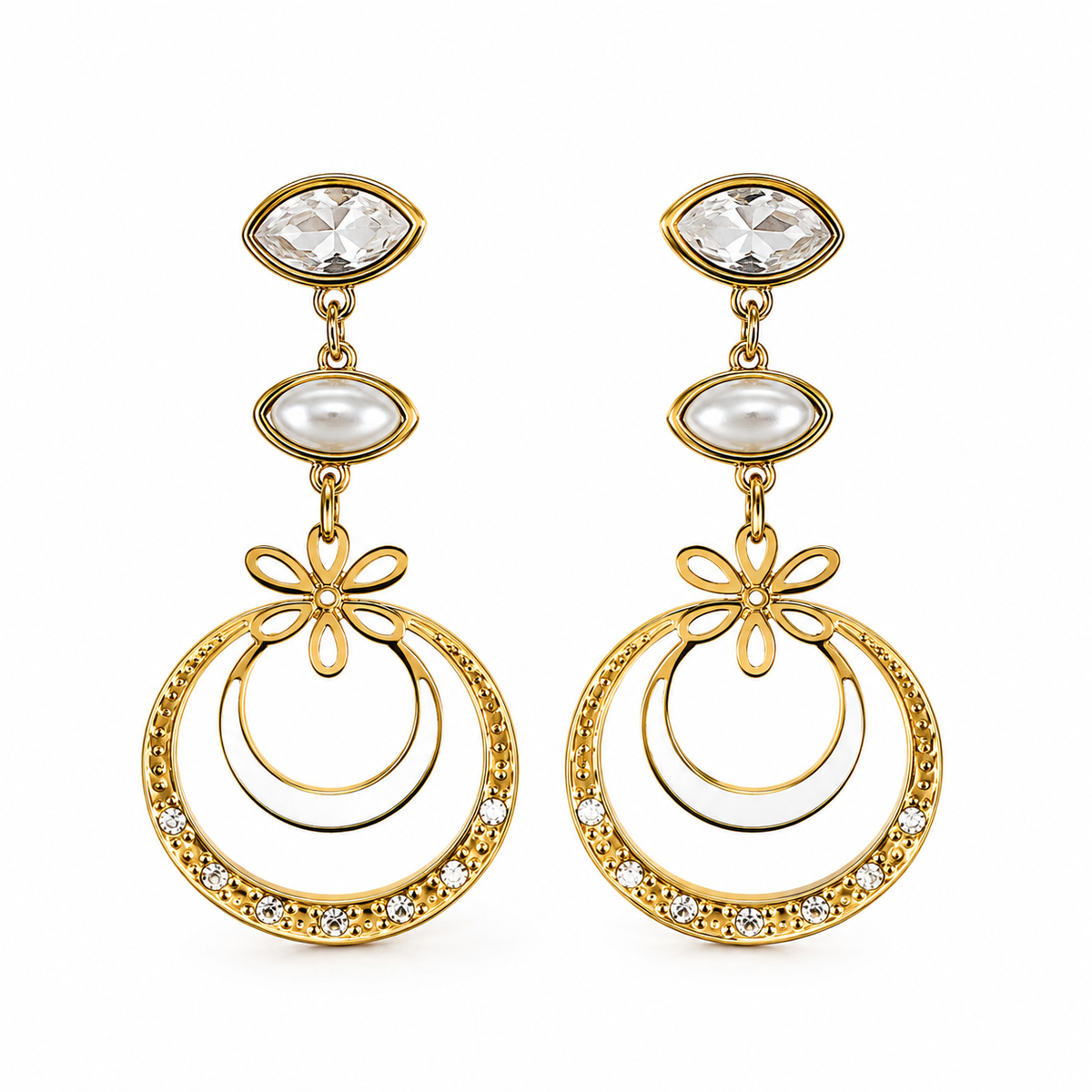 Swarique Noor Crystal Drop Earrings
