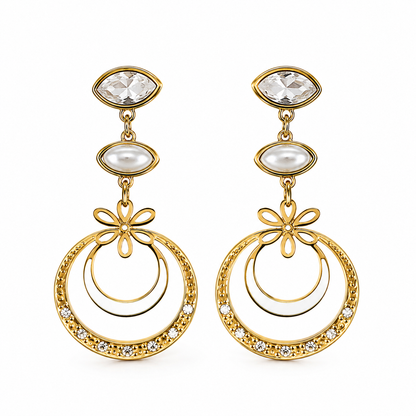 Swarique Noor Crystal Drop Earrings