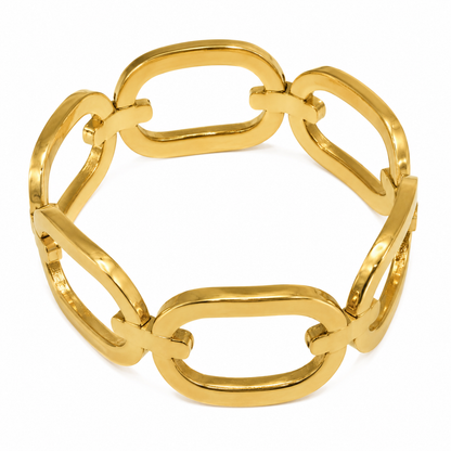 Swarique Sunehri Bandhan Gold Link Bracelet – 316L Stainless Steel