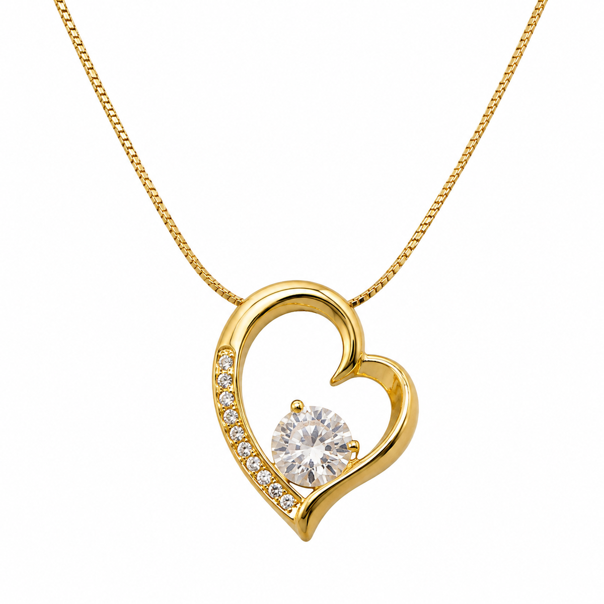 Swarique Hridaya Noor Heart Pendant Necklace