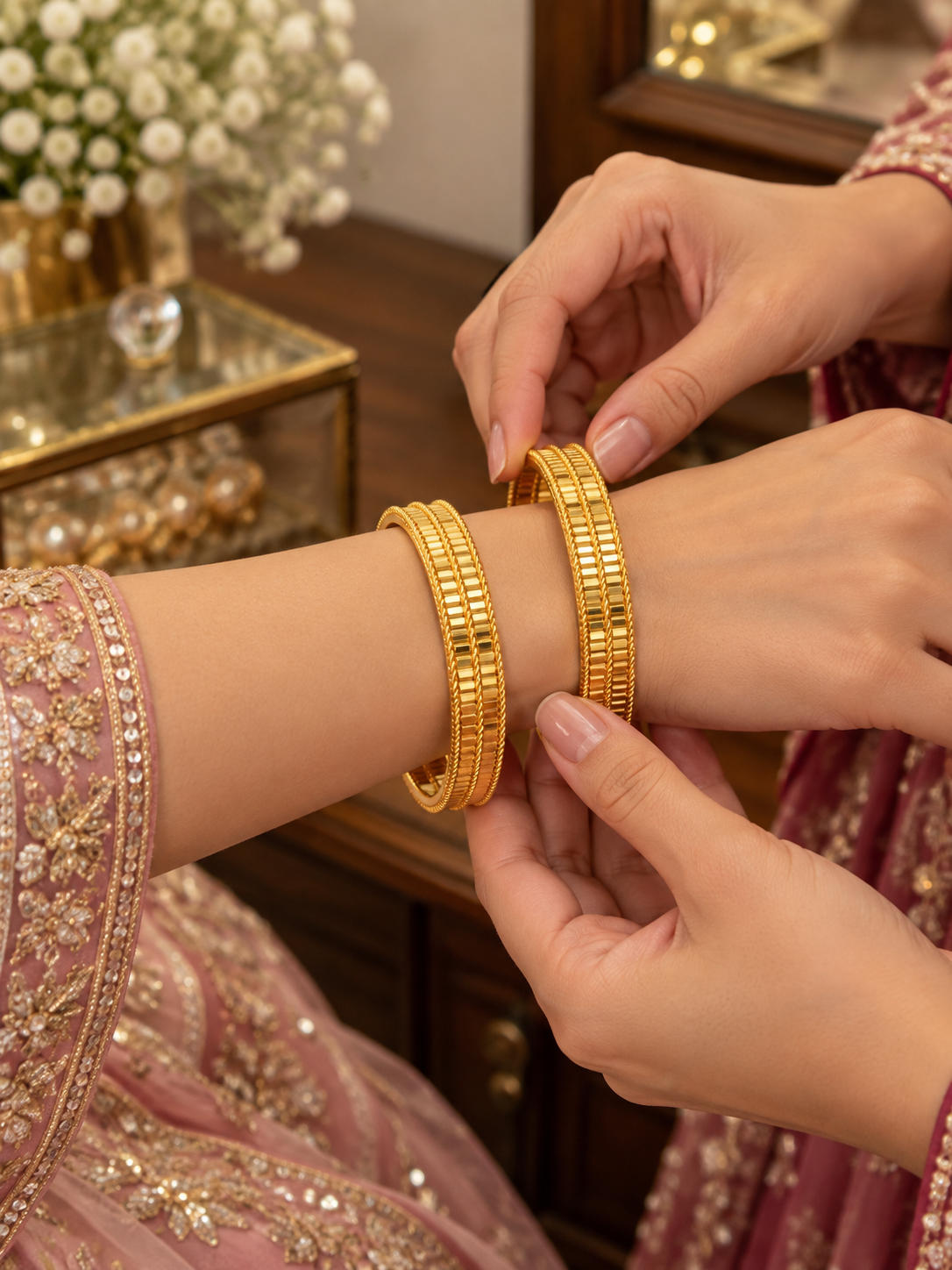Swarique Ridhima Kanchan Bangle (Set of 2)