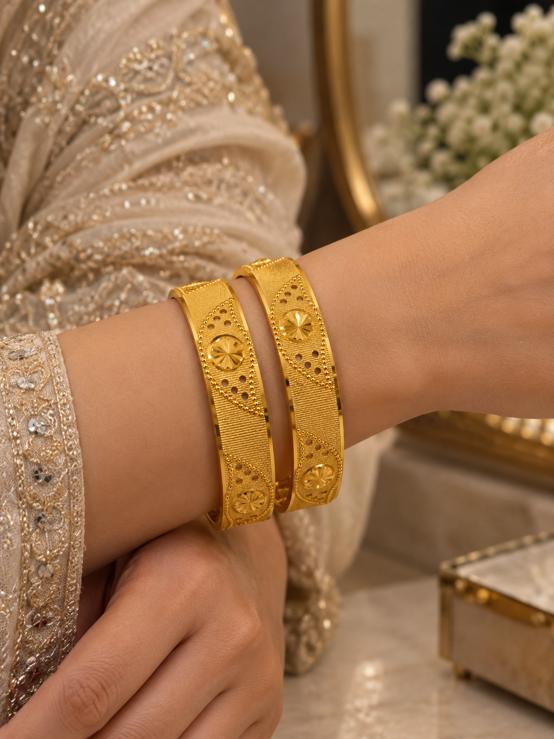 Swarique Rohini Kada Bangle (Set of 2)