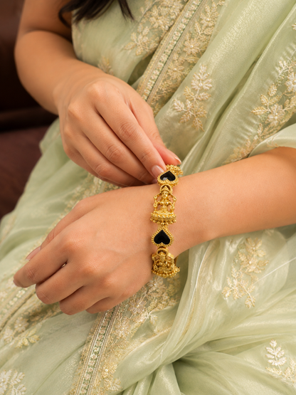 Swarique Shree Shakti Temple Bangle (Set of 2)