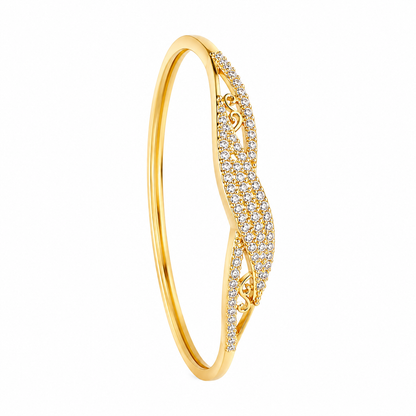 Swarique Anvitha Crystal Wave Bracelet