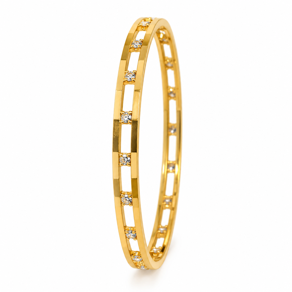 Swarique Kanakshree Crystal Bangles (Set of 2)