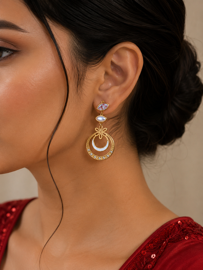 Swarique Noor Crystal Drop Earrings