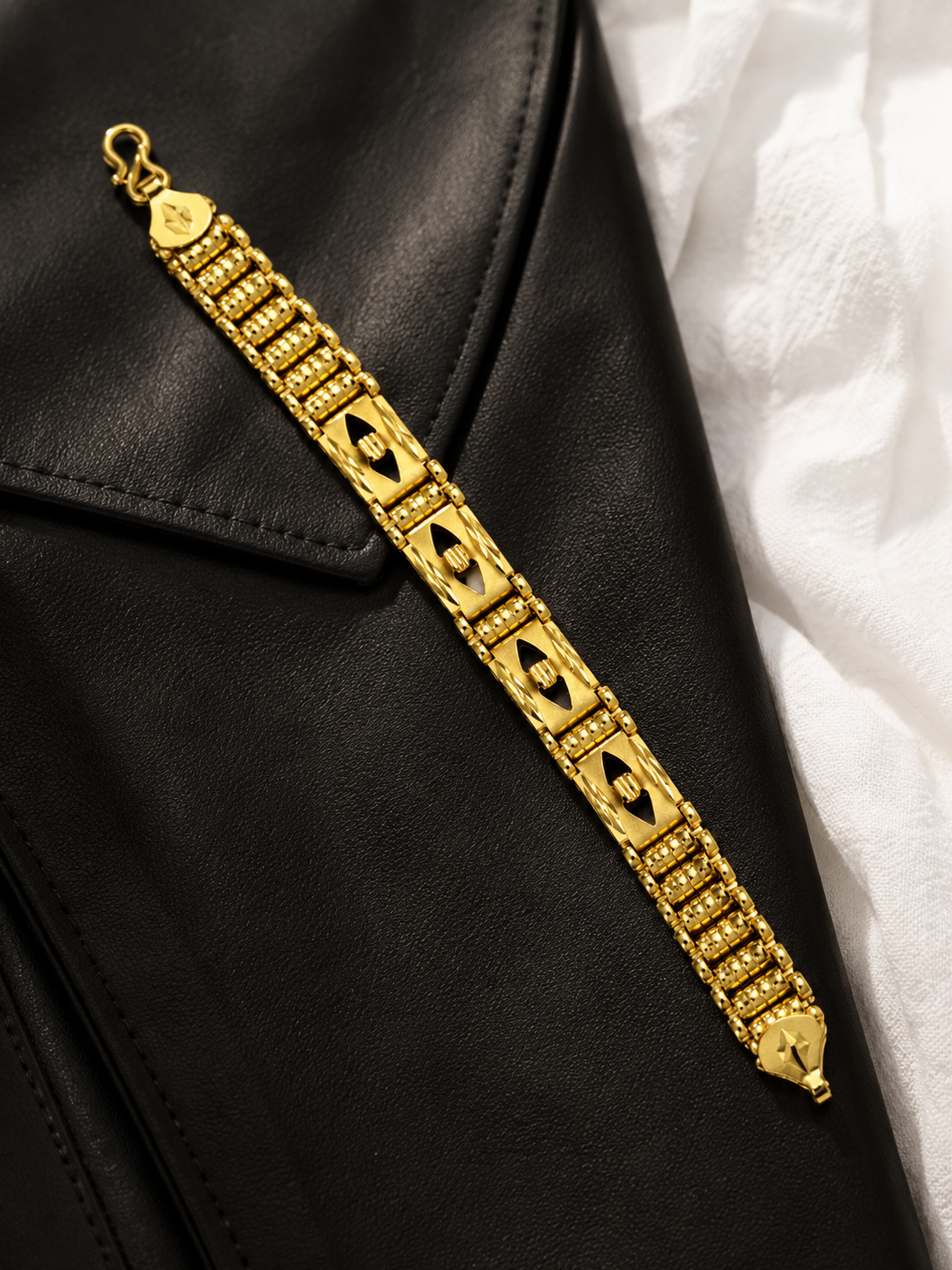 Imperial Crest 1 gm Gold Men Bracelet