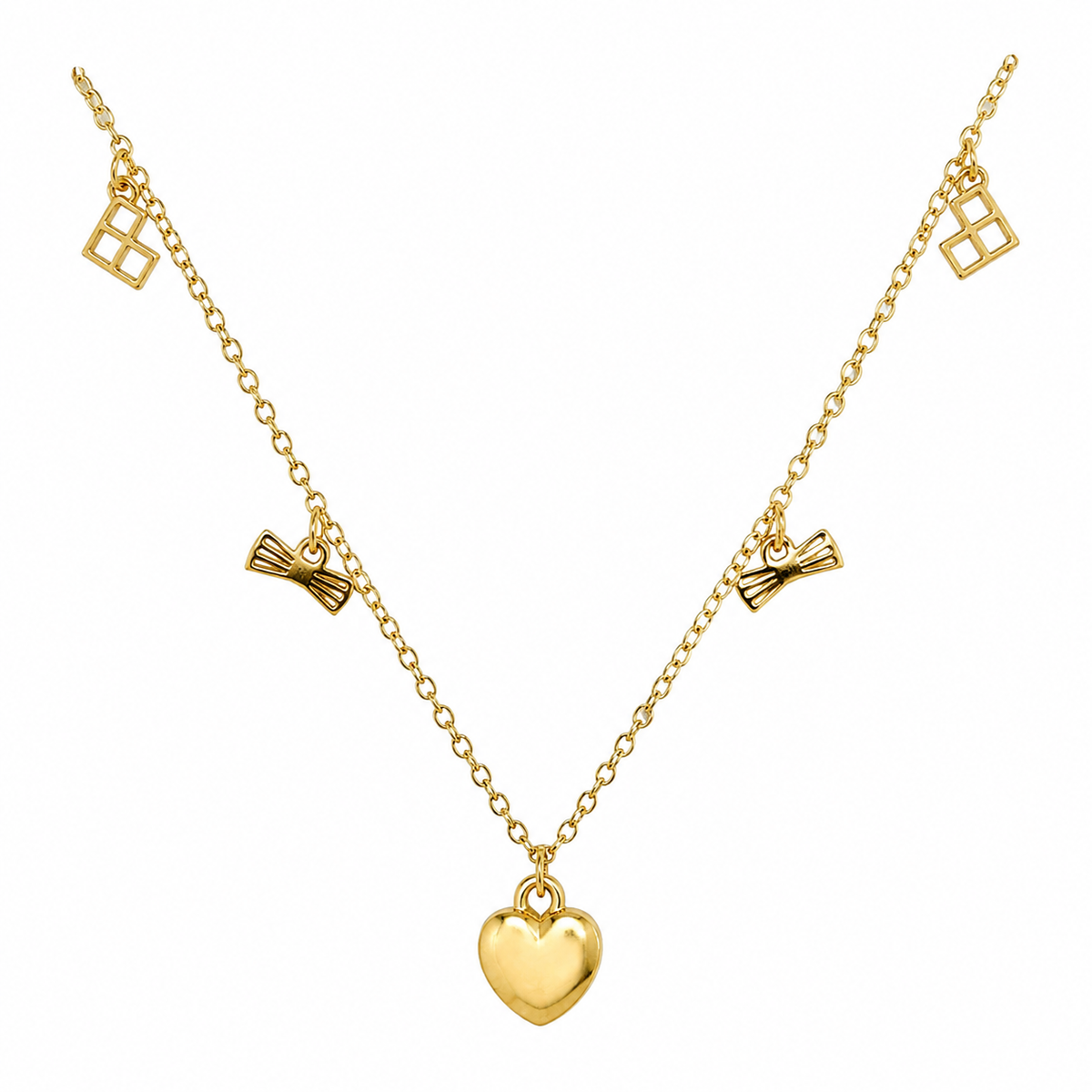Swarique Anaya Heart Charm Necklace