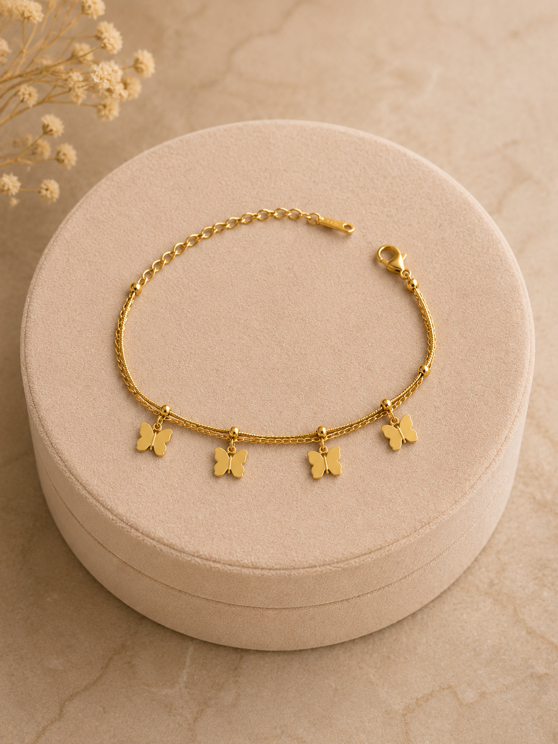 Swarique Meher Butterfly Charm Bracelet