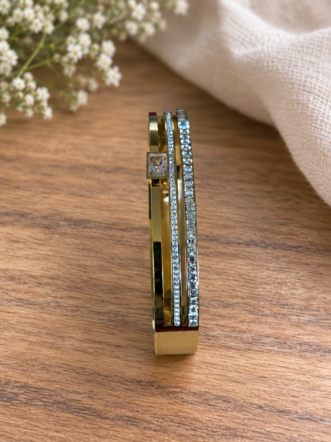 Swarique Navika Crystal Stack Bracelet