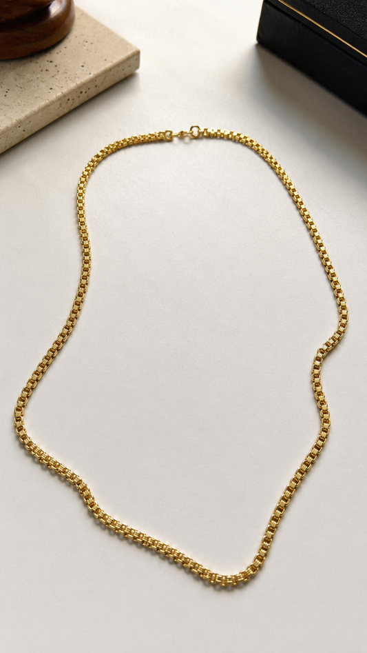Royal Mesh 1 gm Gold Chain for Men