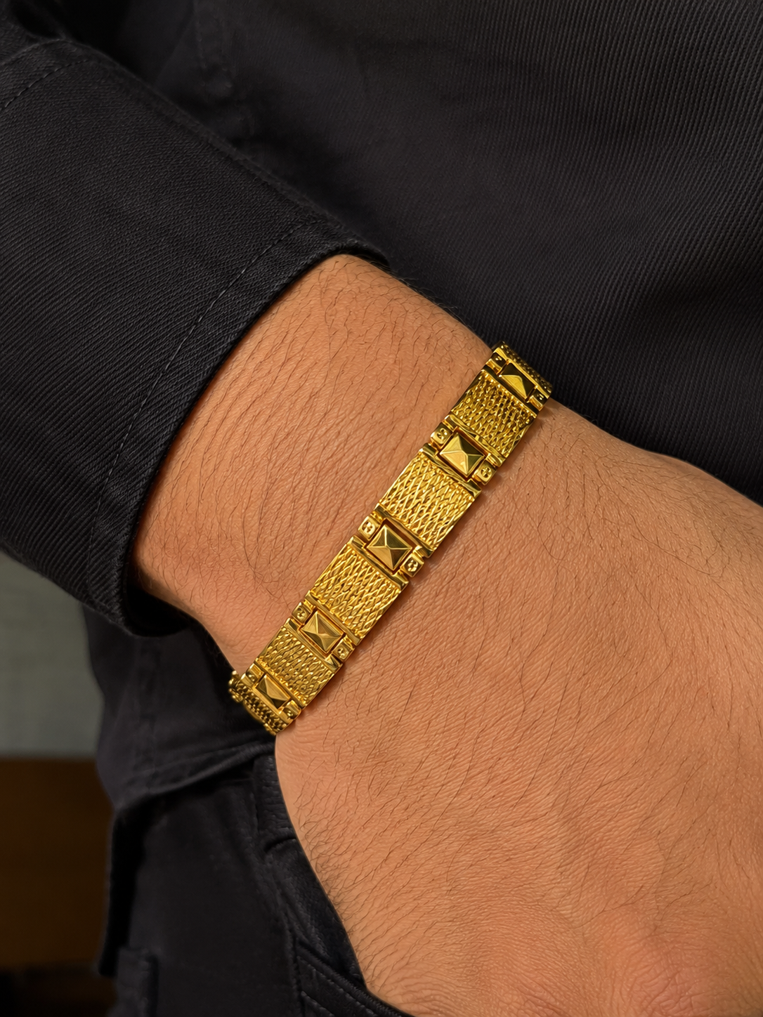Imperial Link 1gm Gold Bracelet for Men