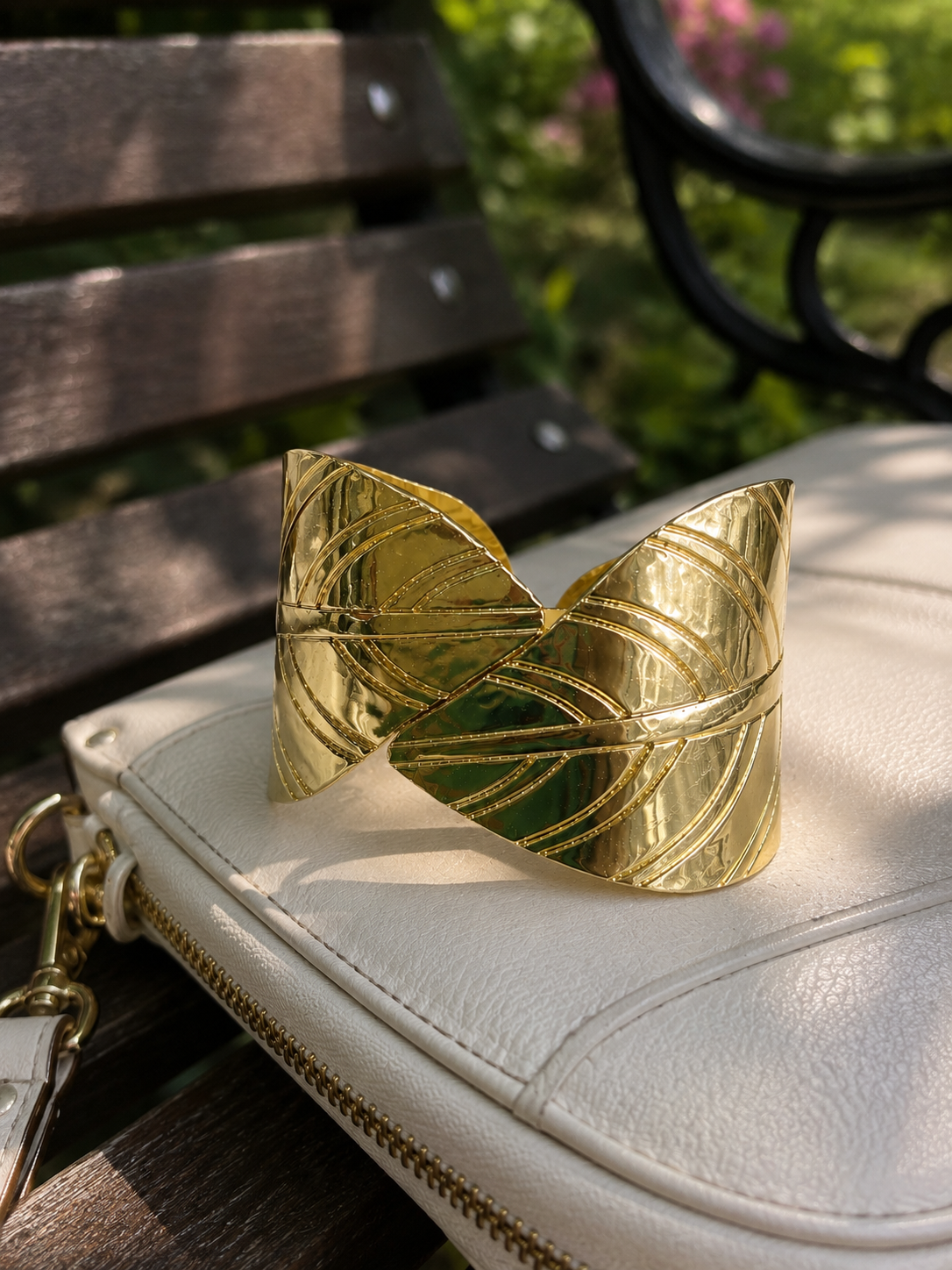 Aurelia Leaf Cuff Bracelet