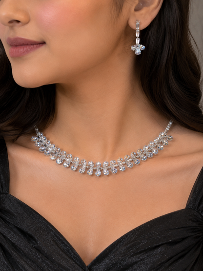 Celeste Dewdrop Crystal Necklace Set
