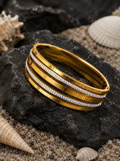 Auric Crystal Gold Bracelet