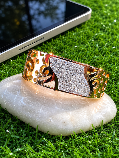 Rose Royale Crystal Cuff Bracelet