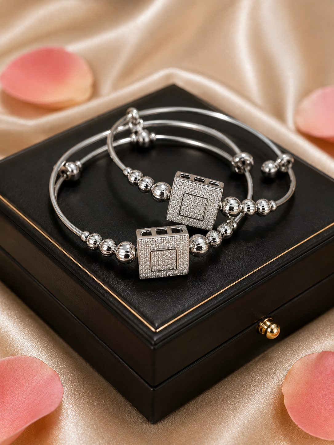 Celestia Cube Crystal Bracelet
