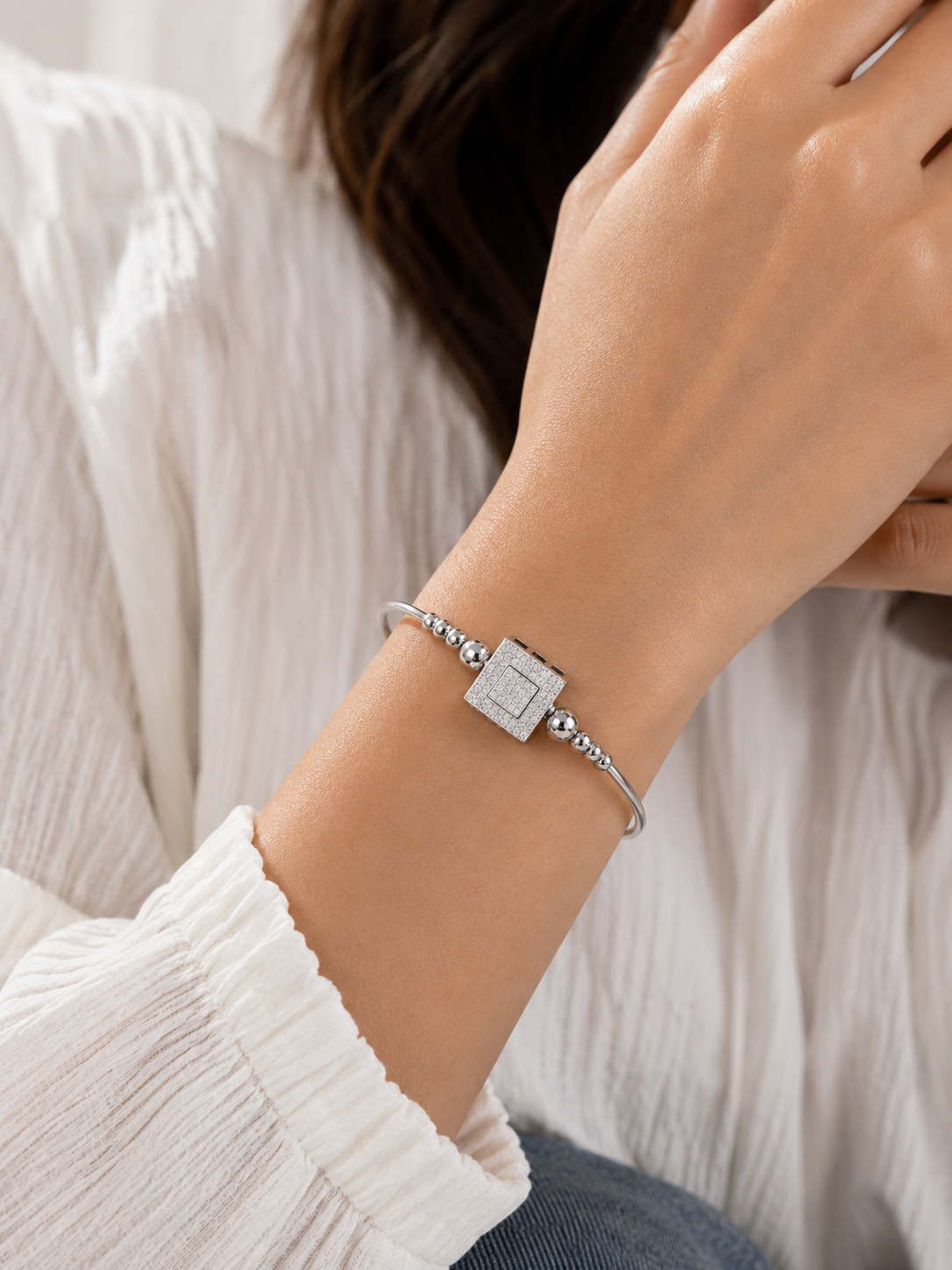 Celestia Cube Crystal Bracelet